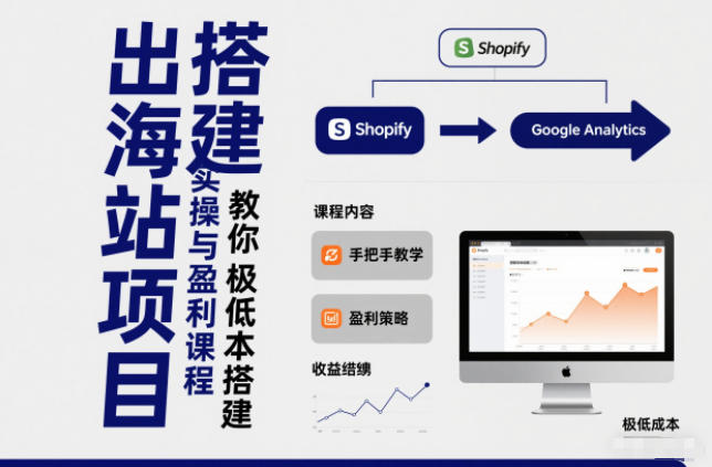 小淘出海站项目,搭建实操与盈利课程,手把手教你用极低成本搭建-九节课
