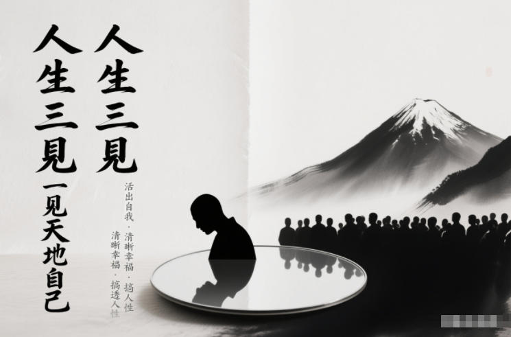 人生三见一见天地见众生见自己，活出自我拥有清晰幸福人生，搞透人性-九节课