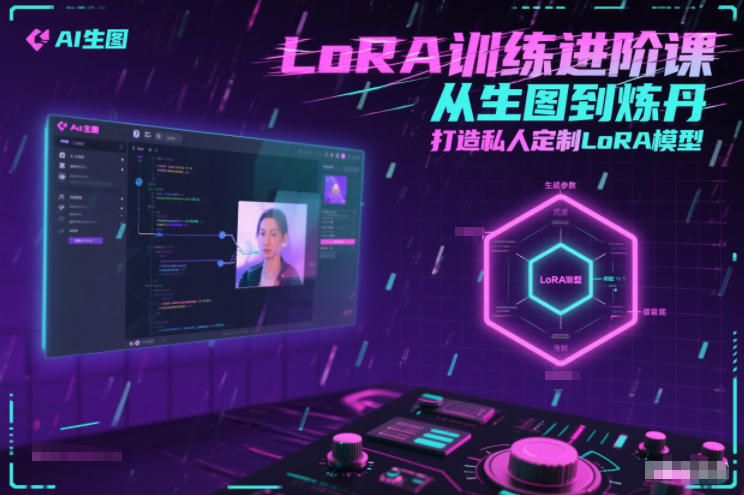 LoRA训练进阶课，从生图到炼丹，打造私人定制LoRA模型-九节课