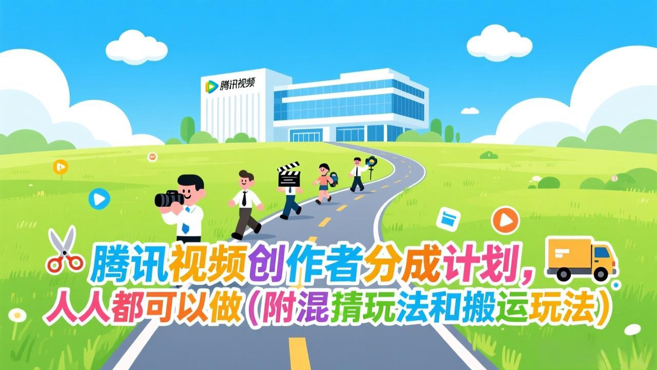 （17137期）腾讯视频创作者分成计划，人人都可以做（附混剪玩法和搬运玩法）-九节课