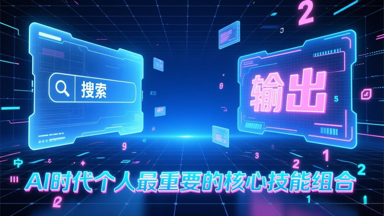 （17074期）付费文章：AI时代个人最重要的核心技能组合：“输出能力”和“搜索能力”-九节课