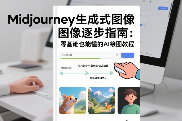 Midjourney生成式图像逐步指南：零基础也能懂的AI绘图教程-九节课