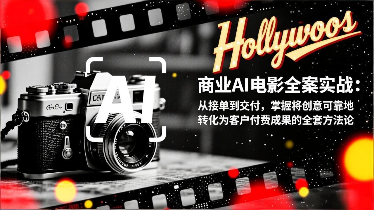 （17092期）商业AI电影全案实战：从接单到交付，掌握将创意可靠地转化为客户付费成果的全套方法论-九节课