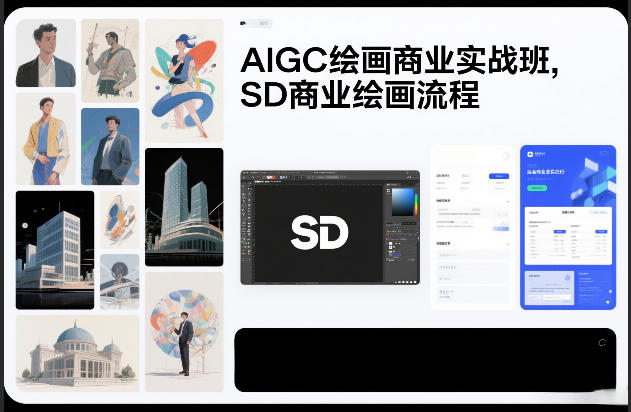 AIGC绘画商业实战班，SD商业绘画流程-九节课