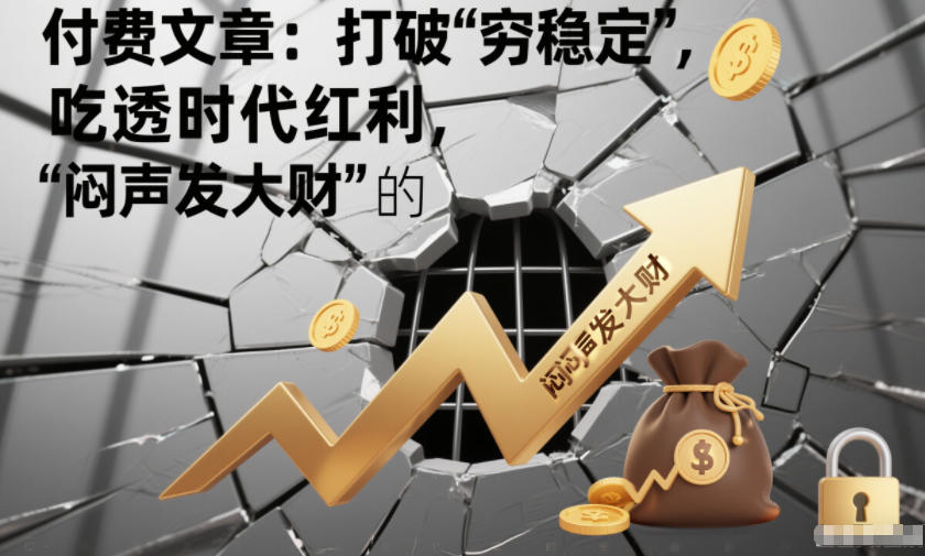 付费文章：打破“穷稳定”，吃透时代红利，“闷声发大财”的终极真谛-九节课