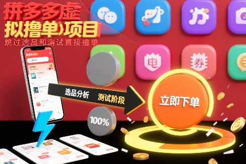 拼多多虚拟撸单项目，跳过选品和测试直接撸单-九节课