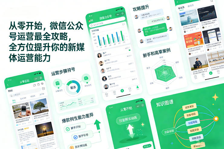从零开始，微信公众号运营最全攻略，全方位提升你的新媒体运营能力-九节课