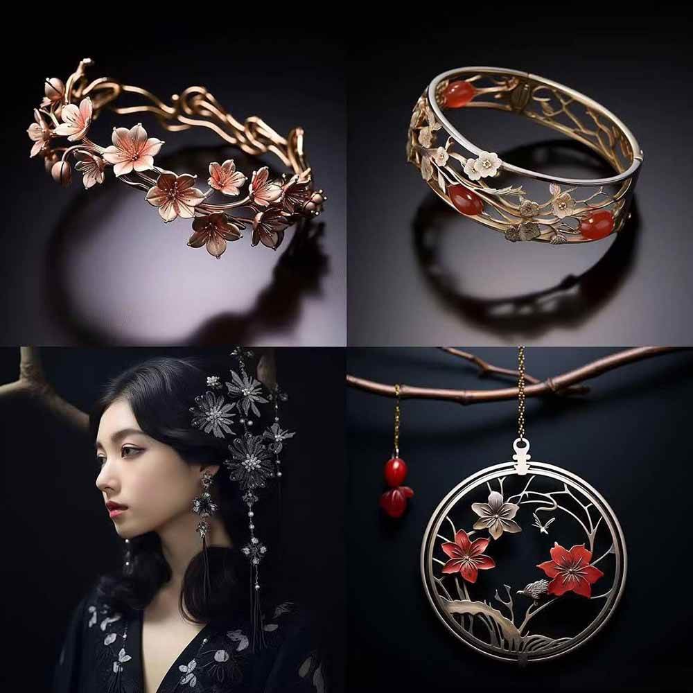 图片[6]-463个Midjourney珠宝摄影提示词：覆盖全品类珠宝，AI设计秒出专业效果-九节课