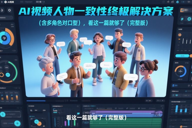 AI视频人物一致性终极解决方案(含多角色对口型),看这一篇就够了(完整版)-九节课