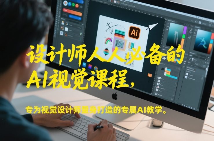 设计师人人必备的AI视觉课程，专为视觉设计师量身打造的专属AI教学-九节课