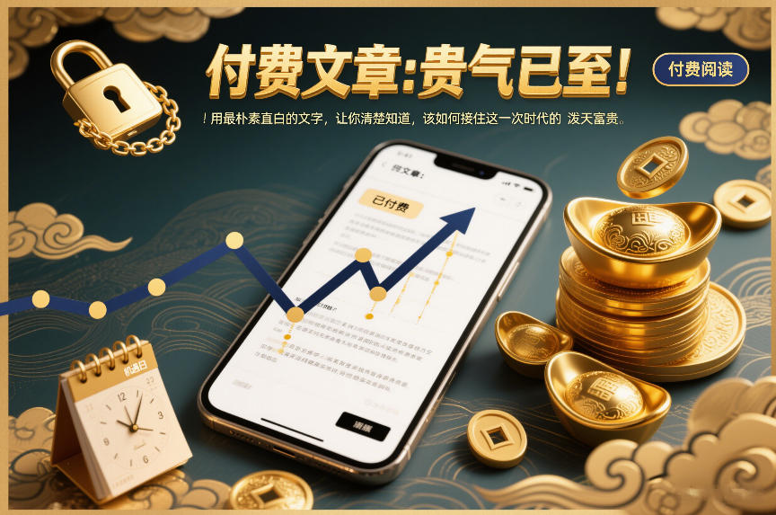 付费文章：贵气已至！用最朴素直白的文字，让你清楚知道，该如何接住这一次时代的泼天富贵-九节课