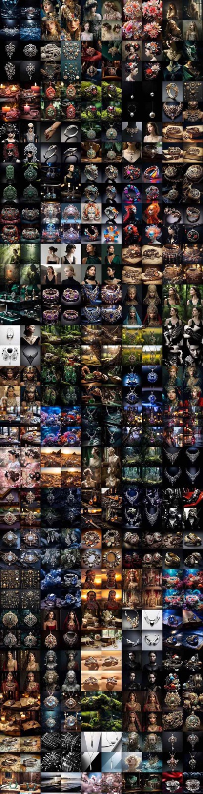 图片[9]-463个Midjourney珠宝摄影提示词：覆盖全品类珠宝，AI设计秒出专业效果-九节课