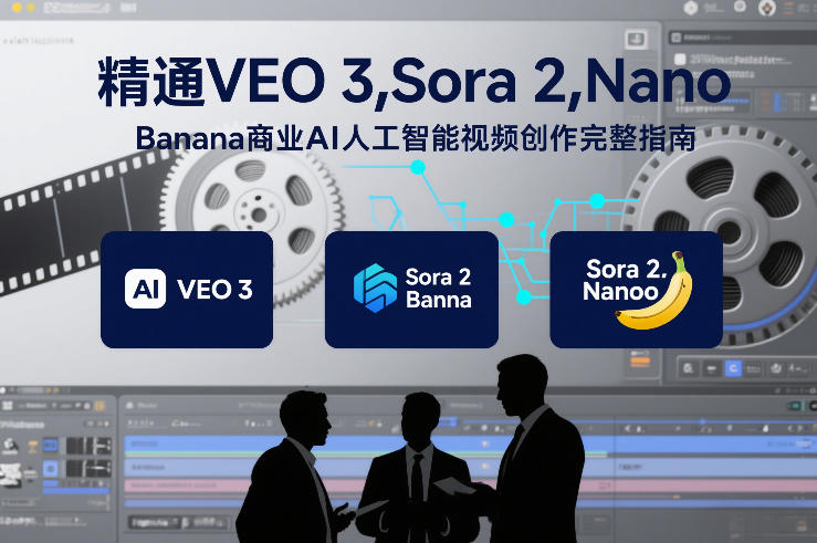 精通VEO 3，Sora 2，Nano Banana商业AI人工智能视频创作完整指南-九节课