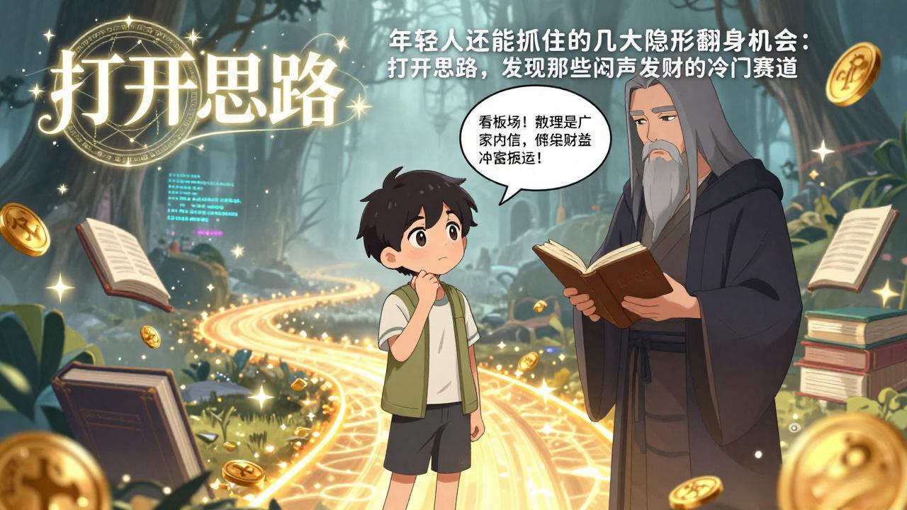 （17471期）付费文1+2：年轻人还能抓住的几大隐形翻身机会：打开思路，发现那些闷声发财的冷门赛道-九节课