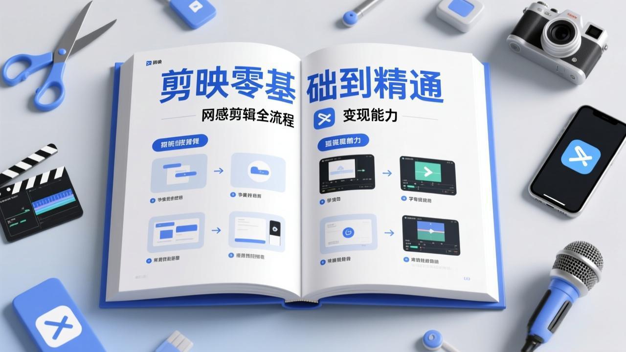 （17473期）剪映零基础也能快速上手，从入门到精通掌握网感剪辑全流程，掌握能直接变现的剪辑能力-九节课