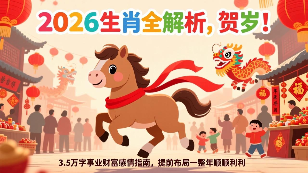 （17428期）付费文章：贺岁！2026生肖全解析，3.5万字事业财富感情指南，提前布局一整年顺顺利利-九节课