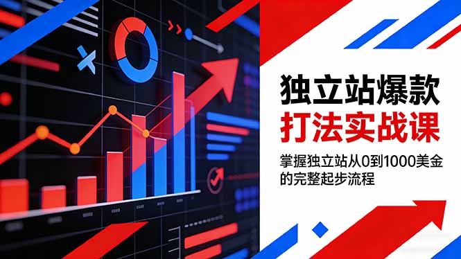(17322期)独立站爆款打法实战课,掌握独立站从0到1000美金的完整起步流程-九节课