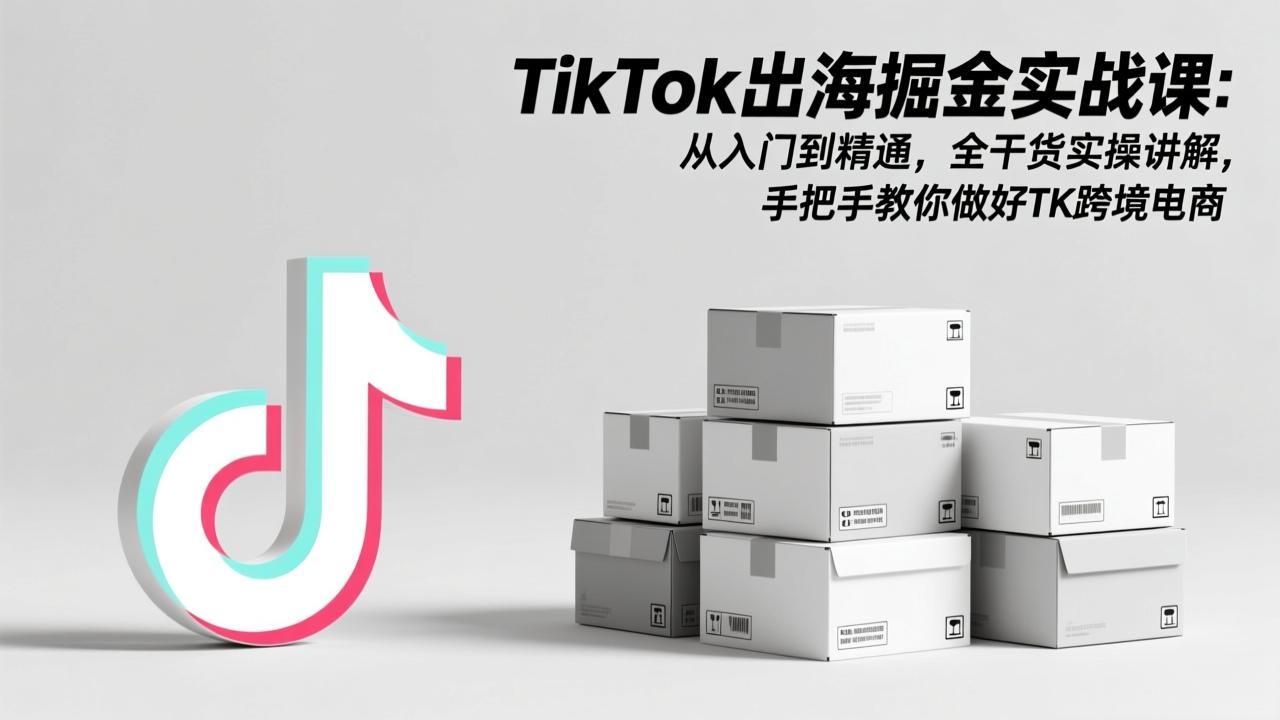 （17368期）TikTok出海掘金实战课：从入门到精通，全干货实操讲解，手把手教你做好TK跨境电商-九节课