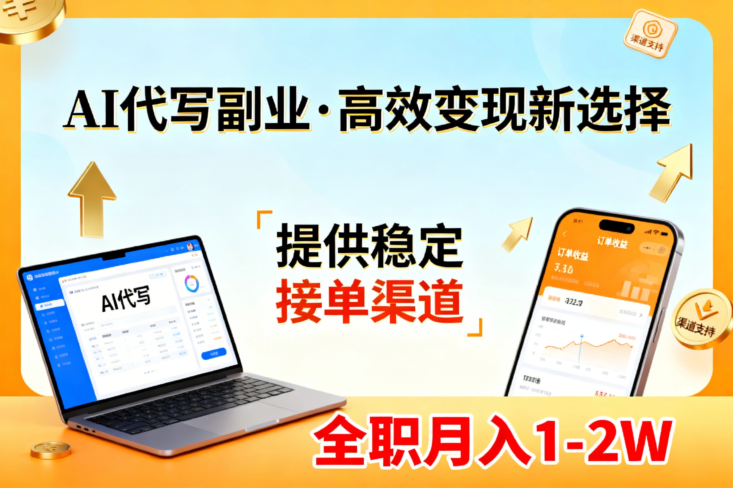 （17446期）AI代写副业，高效变现，提供渠道，永不失业副业兼职 全职月入1-2W【SOP手册】-九节课