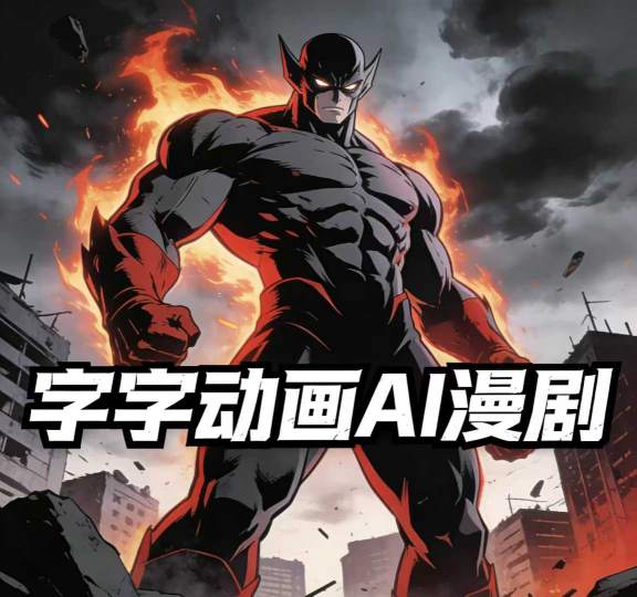 字字动画AI漫剧2026年第1期系统课程，小白看完就能学会实操的漫剧课，单人月收1-3W-九节课