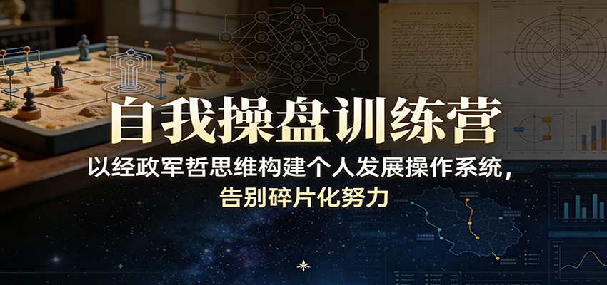自我操盘训练营：以经政军哲思维构建个人发展操作系统，告别碎片化努力-九节课