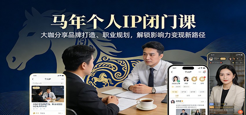 马年个人IP闭门课，大咖分享品牌打造、职业规划，解锁影响力变现新路径-九节课