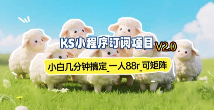 【新一期】小程序订阅_小白几分钟70-80r，可矩阵（已测到账）-九节课