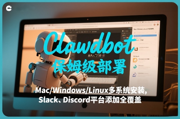 Clawdbot保姆级部署，从入门介绍、Mac/Windows/Linux多系统安装，到Slack、Discord平台添加全覆盖-九节课