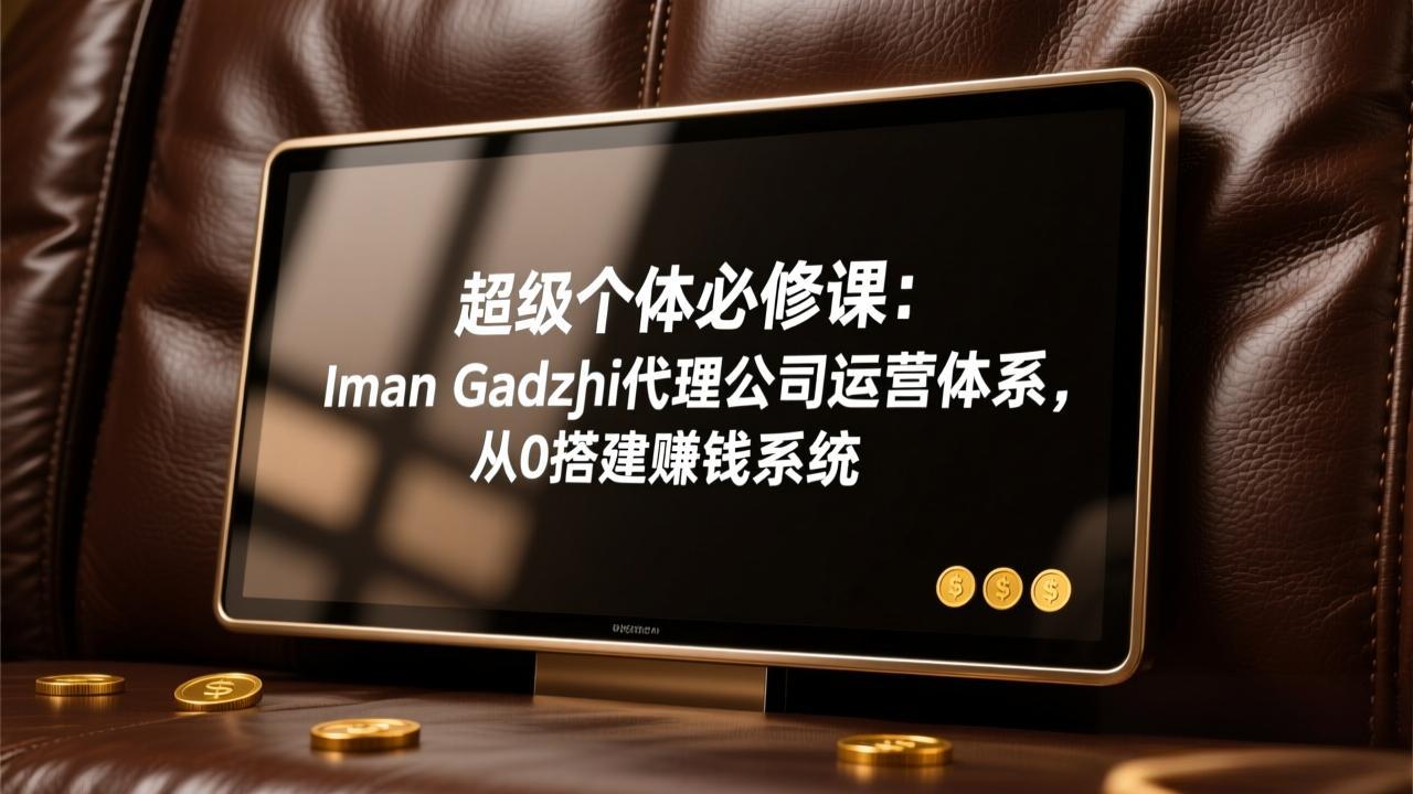 （17525期）超级个体必修课：Iman Gadzhi代理公司运营体系，从0搭建赚钱系统-九节课