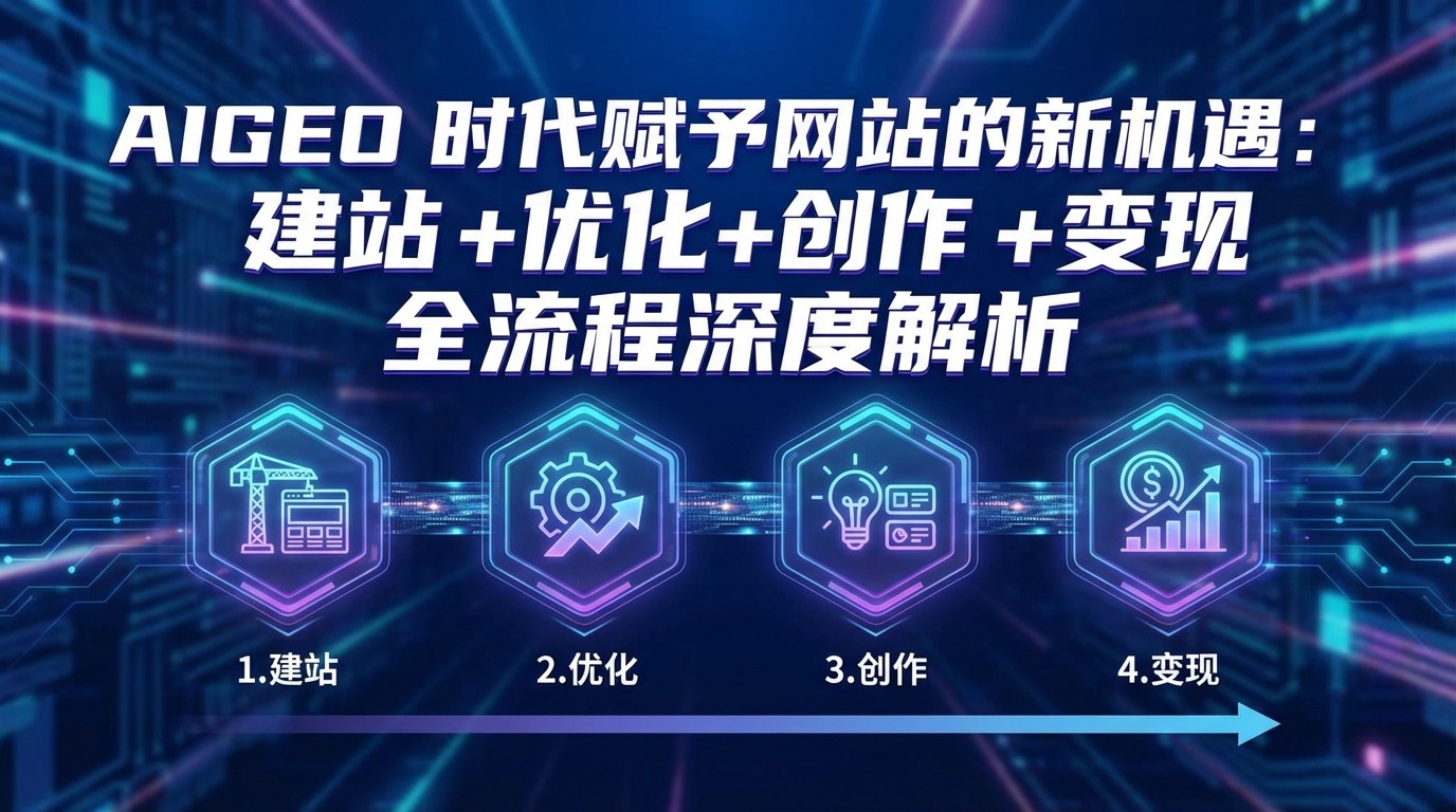 AIGEO+时代赋予网站的新机遇：建站+优化+创作+变现+全流程深度解析-九节课