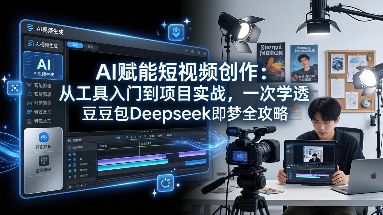 (17762期)AI赋能短视频创作:从工具入门到项目实战,一次学透豆包Deepseek即梦全攻略-九节课