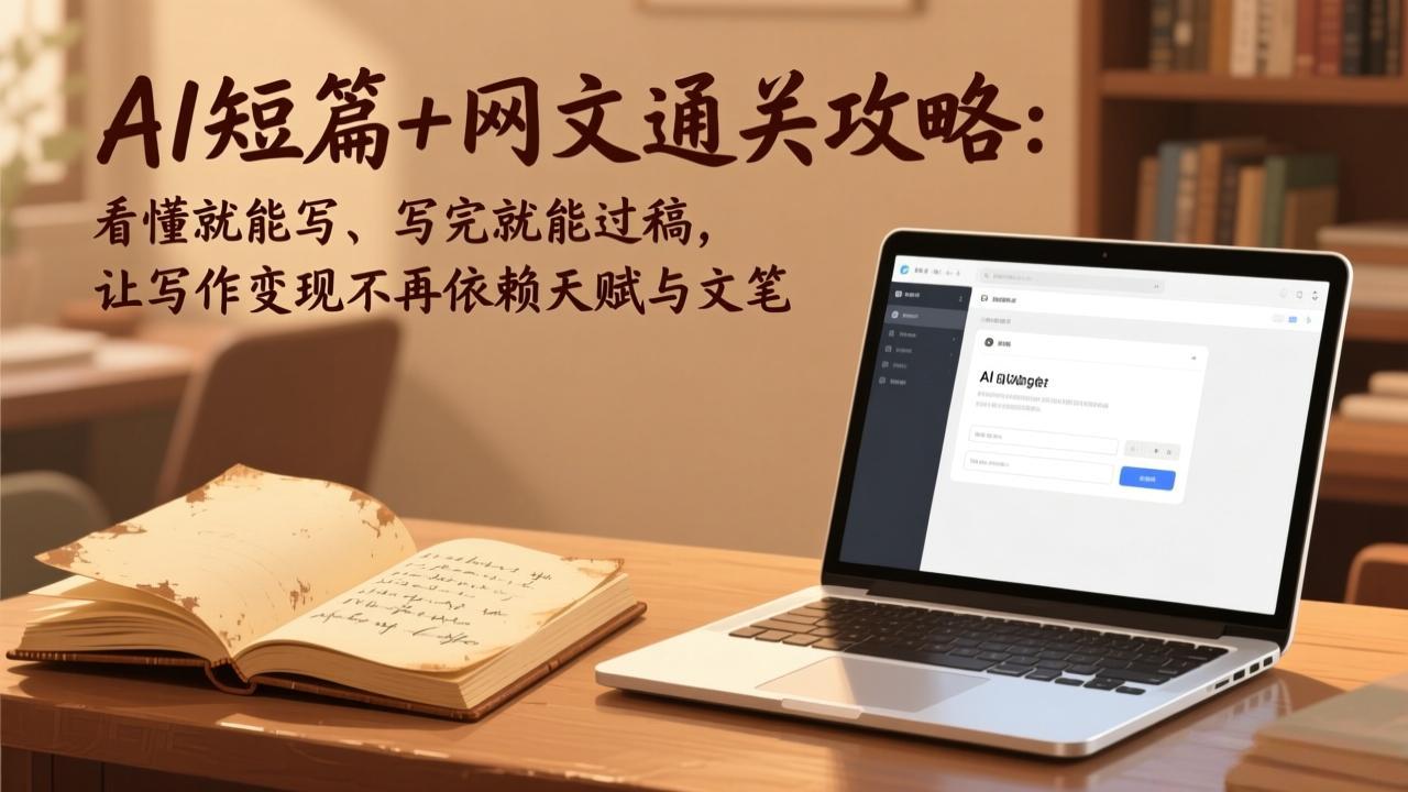 （17515期）AI短篇+网文通关攻略：看懂就能写、写完就能过稿，让写作变现不再依赖天赋与文笔-九节课