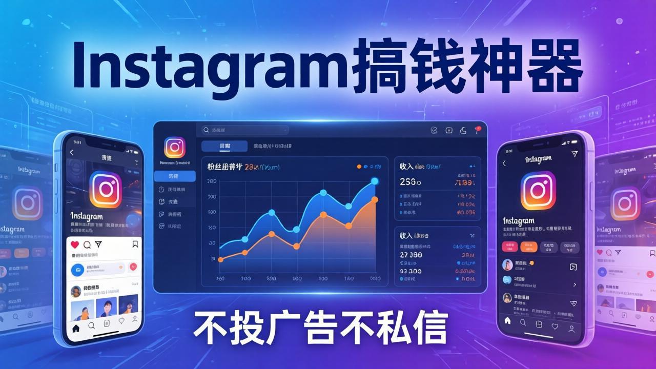 （17731期）Instagram搞钱神器：月涨6万粉+月入5万刀，不投广告不私信，靠算法+低价产品-九节课