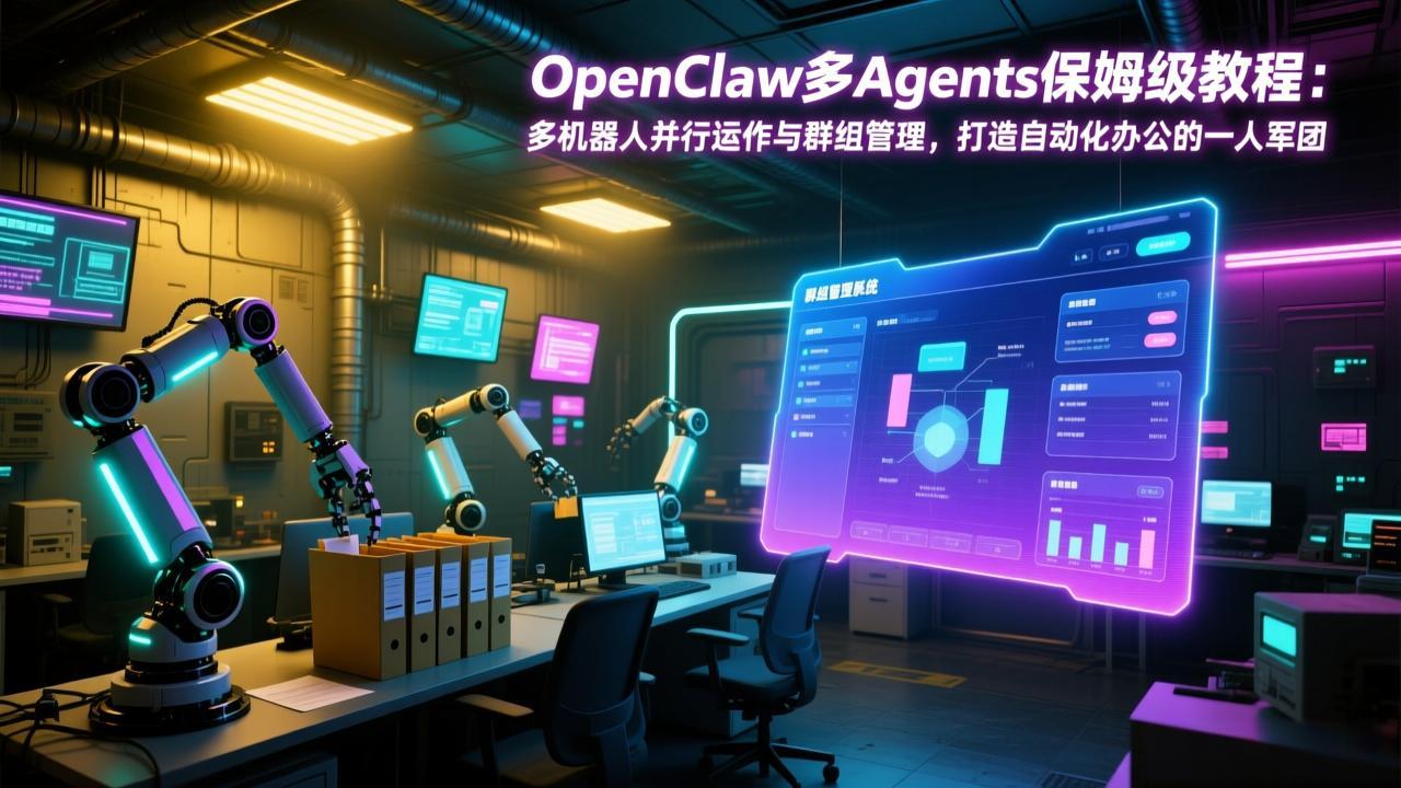 （17563期）OpenClaw多Agents保姆级教程：多机器人并行运作与群组管理，打造自动化办公的一人军团-九节课