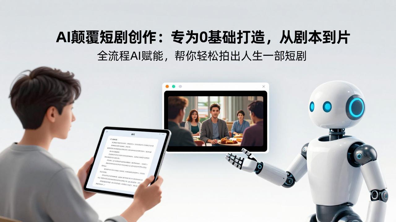 （17564期）AI颠覆短剧创作：专为0基础打造，从剧本到成片全流程AI赋能，帮你轻松拍出人生第一部短剧-九节课