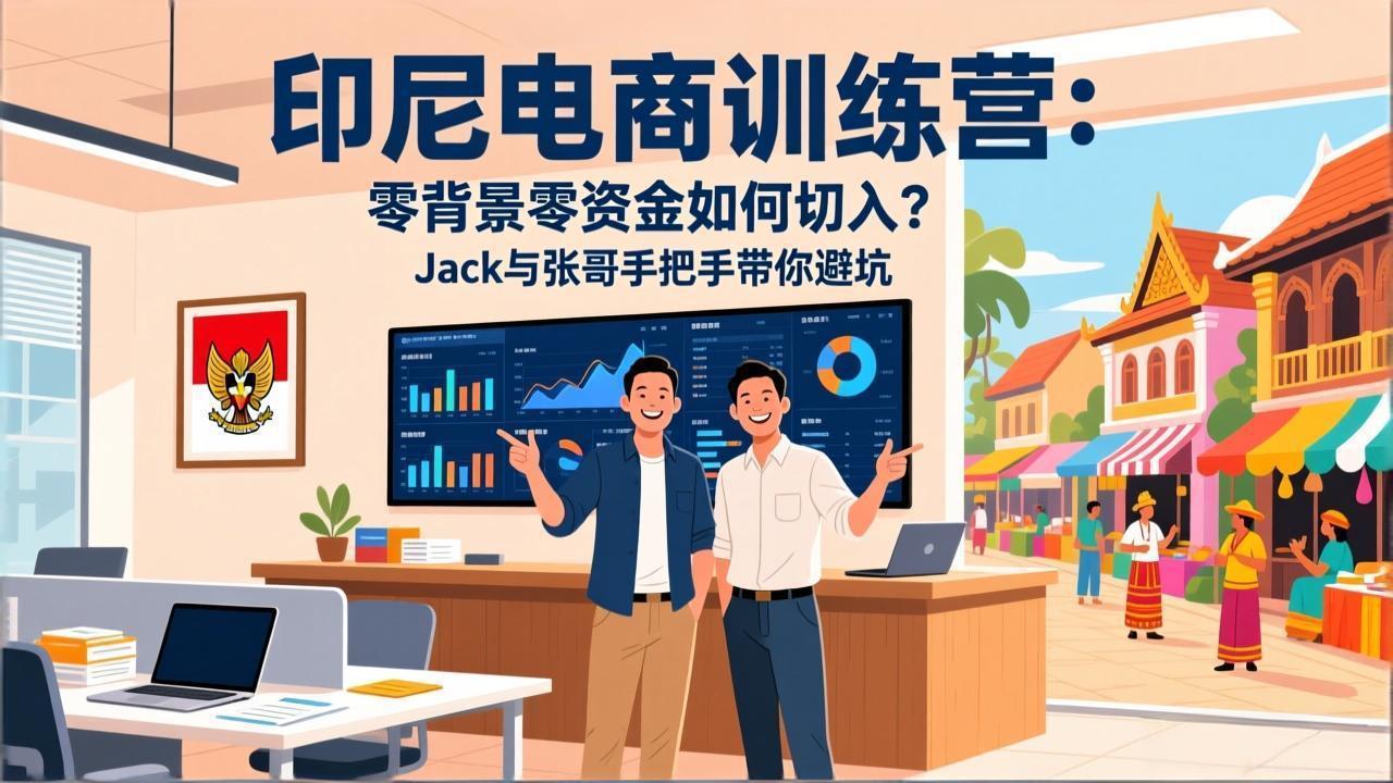 （17533期）印尼电商训练营：零背景零资金如何切入？Jack与张哥手把手带你避坑-九节课