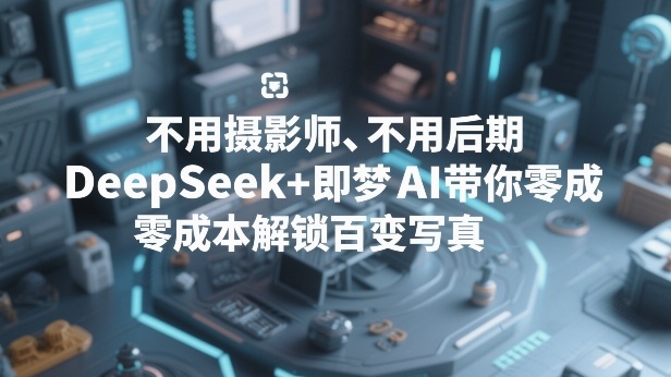 不用摄影师、不用后期，DeepSeek+即梦AI带你零成本解锁百变写真！-九节课