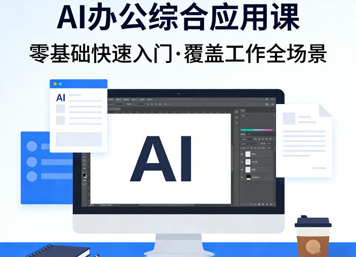AI办公综合应用课，零基础快速入门，覆盖了工作中各种应用场景-九节课