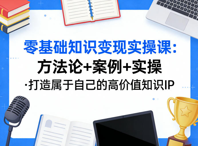 零基础知识变现实操课，方法论+案例+实操，打造属于自己的高价值知识IP-九节课