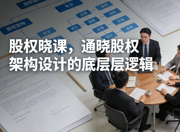 股权晓课，通晓股权架构设计的底层逻辑-九节课