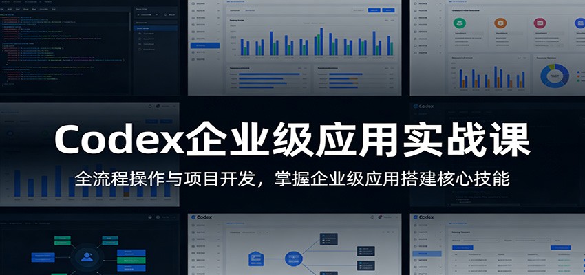 Codex企业级应用实战课：全流程操作与项目开发，掌握企业级应用搭建核心技能-九节课