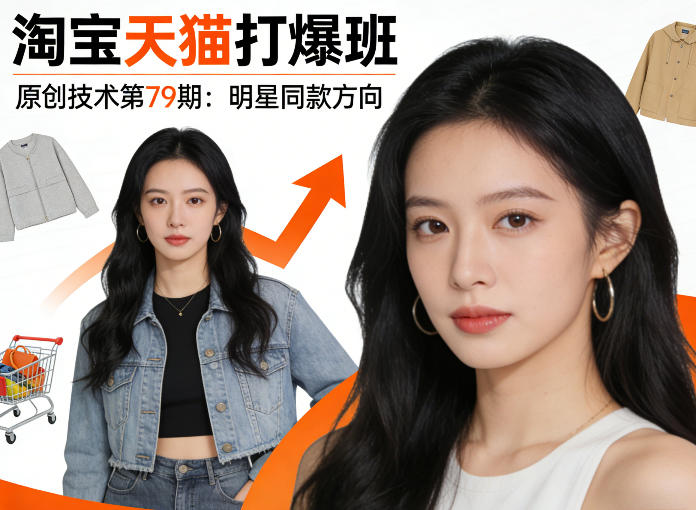 《淘宝天猫打爆班》原创技术第79期：明星同款方向-九节课