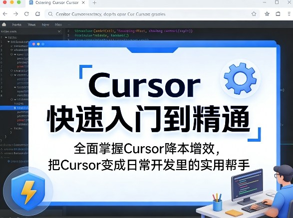 Cursor快速入门到精通，全面掌握Cursor降本增效，把Cursor变成日常开发里的实用帮手-九节课