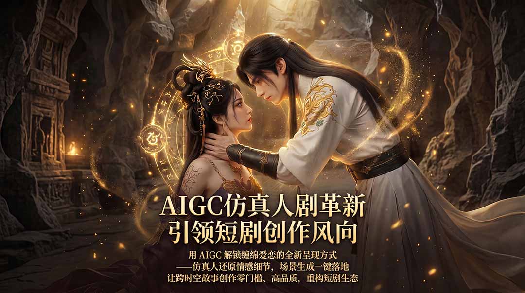 （18199期）AIGC 仿真人短剧创作革新，解锁仙侠爱恋全新呈现，一键出高质场景，零门槛打造爆款剧集-九节课