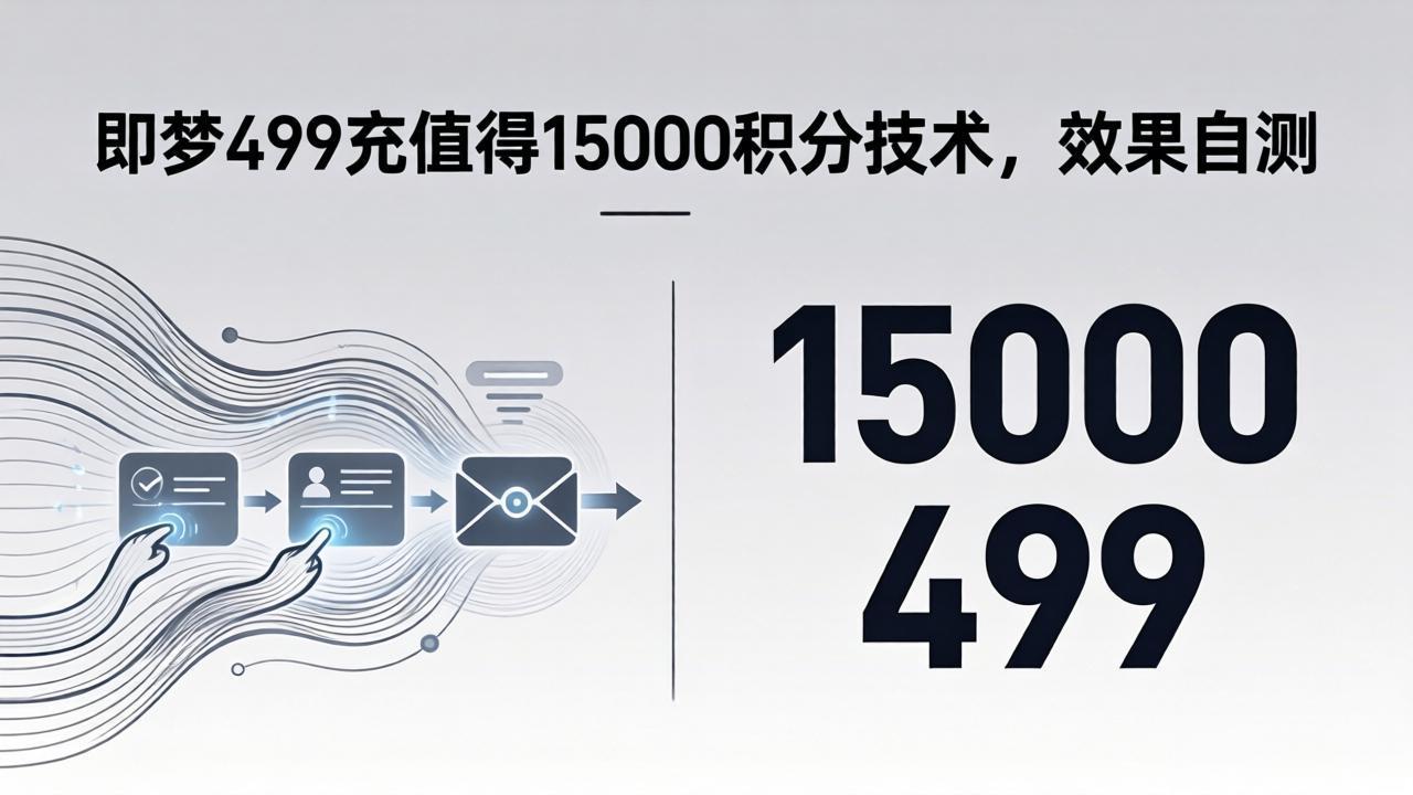 （18093期）即梦499充值得15000积分技术，效果自测-九节课
