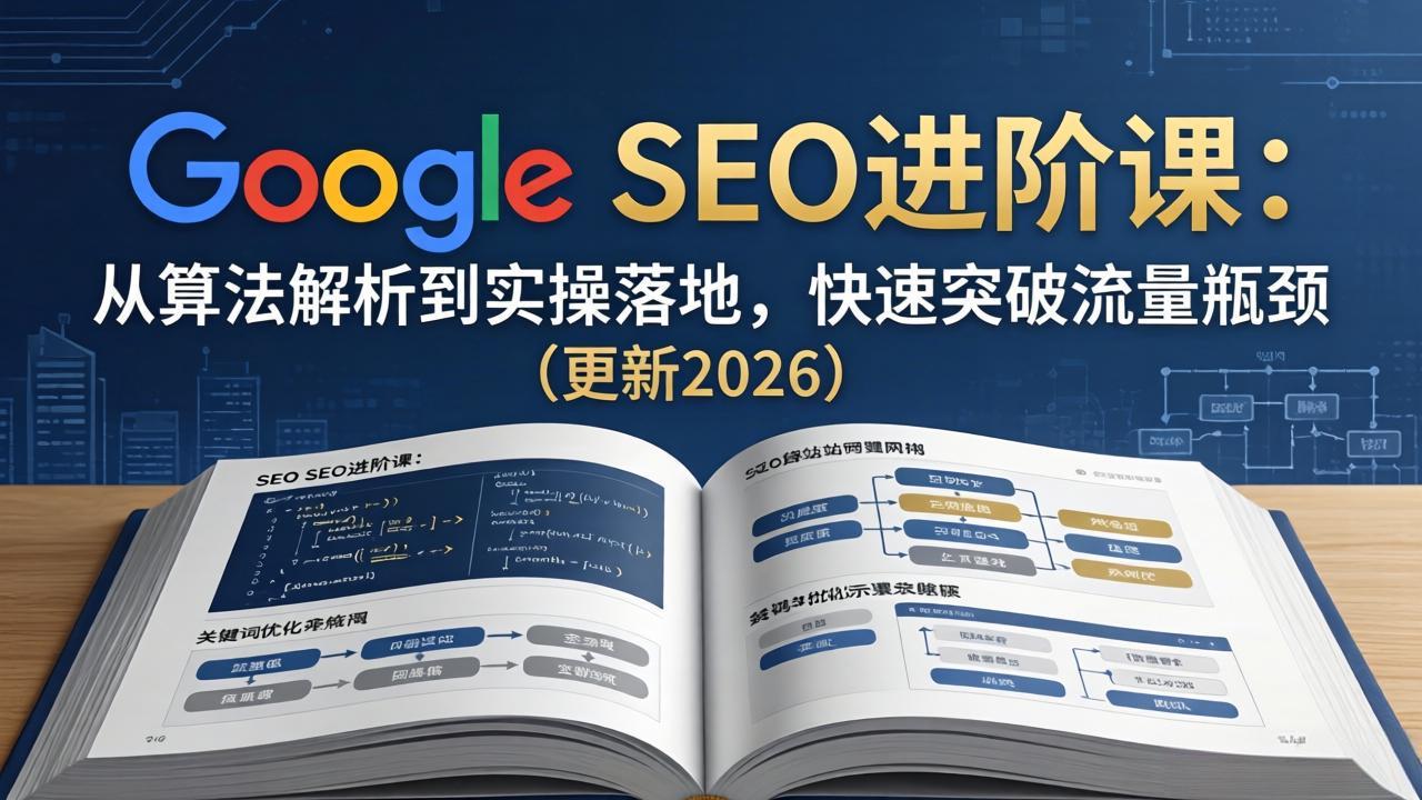 （18048期）Google SEO进阶课：从算法解析到实操落地，快速突破流量瓶颈（更新2026）-九节课