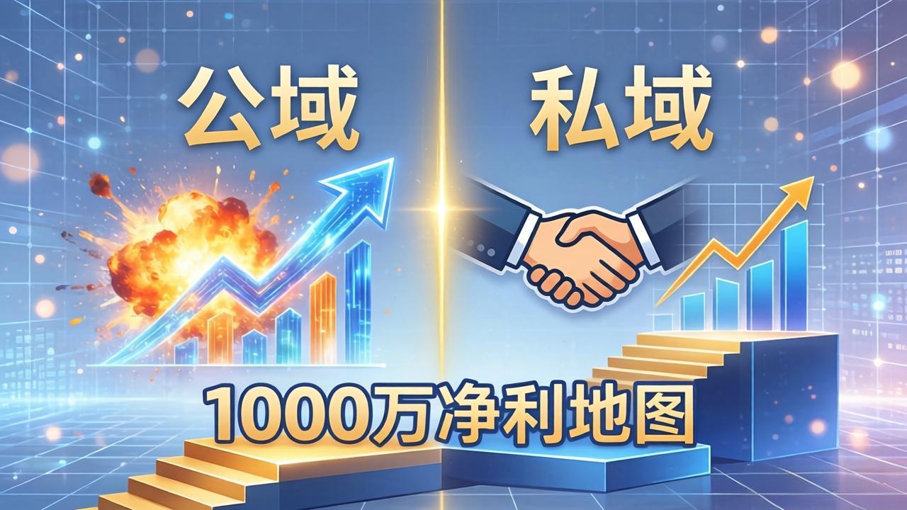 （18217期）公域玩命出爆款，私域悄悄做成交：这套AI内训课，2026给你打通1000万净利的地图-九节课