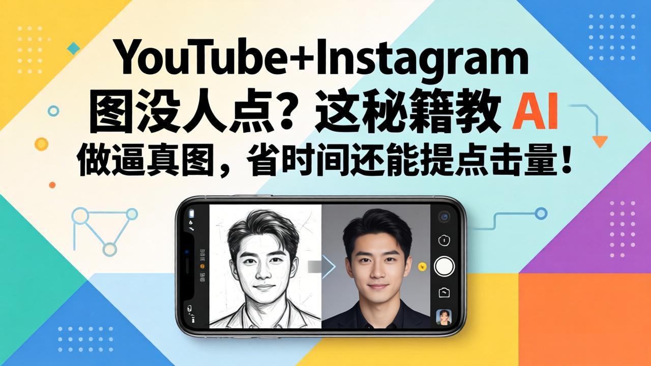 （17911期）YouTube+Instagram 图没人点？这秘籍教 AI 做逼真图，省时间还能提点击量-九节课