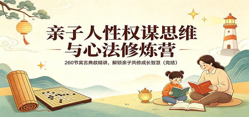 亲子人性权谋思维与心法修炼营：260节寓言典故精讲，解锁亲子共修成长智慧（完结）-九节课