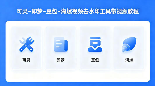 可灵–即梦–豆包–海螺视频去水印工具带视频教程-九节课